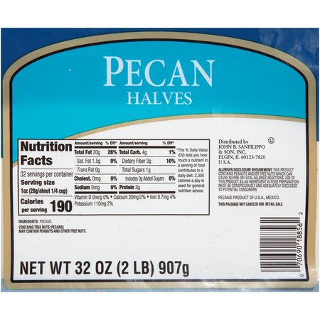 Fisher Fisher Fancy Pecan Halves 32 oz., PK3 18856A